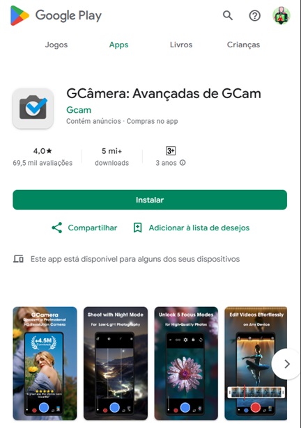 Gcam Brasil: APK v9.4 Última Versão para Download em Todos os Celulares Android 3 Gcam Brasil APK v9.4 Última Versão para Download